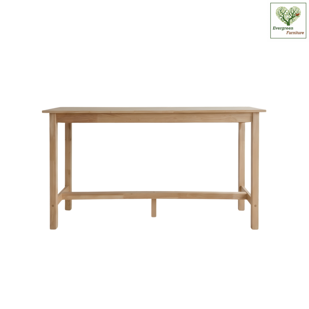 Evergreen Furniture โต๊ะบาร์ไม้ยางพารา โต๊ะบาร์ทรงสูง ยาว 180 ซม สูง 70 ซม TH-1847 (ราคาเฉพาะโต๊ะ)