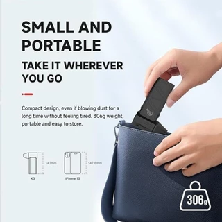 เครื่องเป่าลมไฟฟ้าขนาดเล็ก 13000RPM | แบต 8000mAh ใช้เป่าฝุ่นในเคสคอม ในซอกเบาะรถ ทำความสะอาดเครื่องมือ เก็บเงินปลายทาง