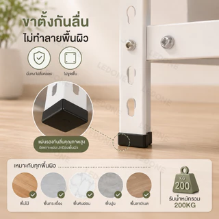 LEDONEชั้นวางของ 5ชั้น ชั้นวางของเหล็ก 90*40*180cm แข็งแรง ทนทาน Warehouse Supermarket kitchen shelf
