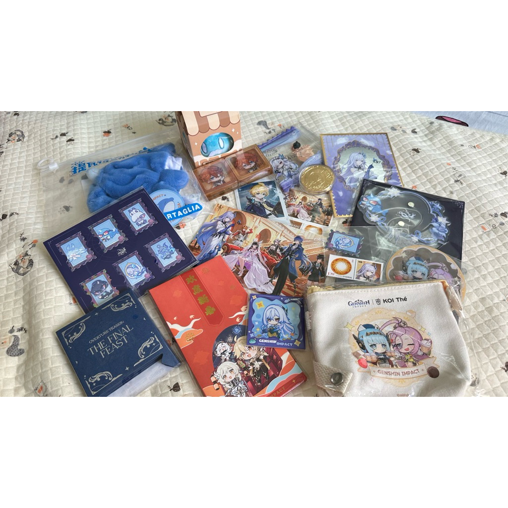 [พร้อมส่ง]รวมของสะสมกู๊ดส์ Genshin Impact Offical: ไชลด์ Childe Tartaglia Aino Ineffa Skirk Mika Gen