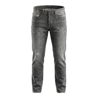 DAVIE JONES [BE FEARLESS] กางเกงยีนส์ผู้ชาย Slim Fit Jeans สีเทา(สะกิดขาด) เทา กรม TR0002
