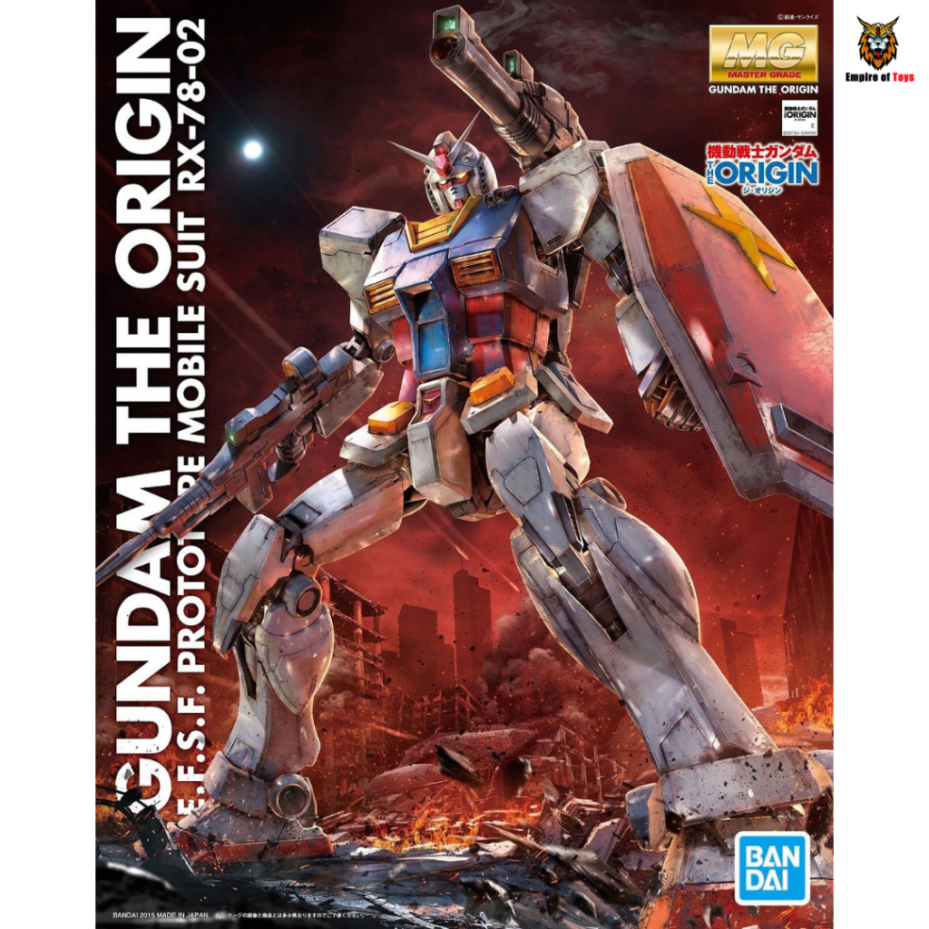 Bandai (MG 1/100) RX-78-2 (Gundam The Origin Ver.) [พร้อมส่ง /แถมฟรี Water Decal]