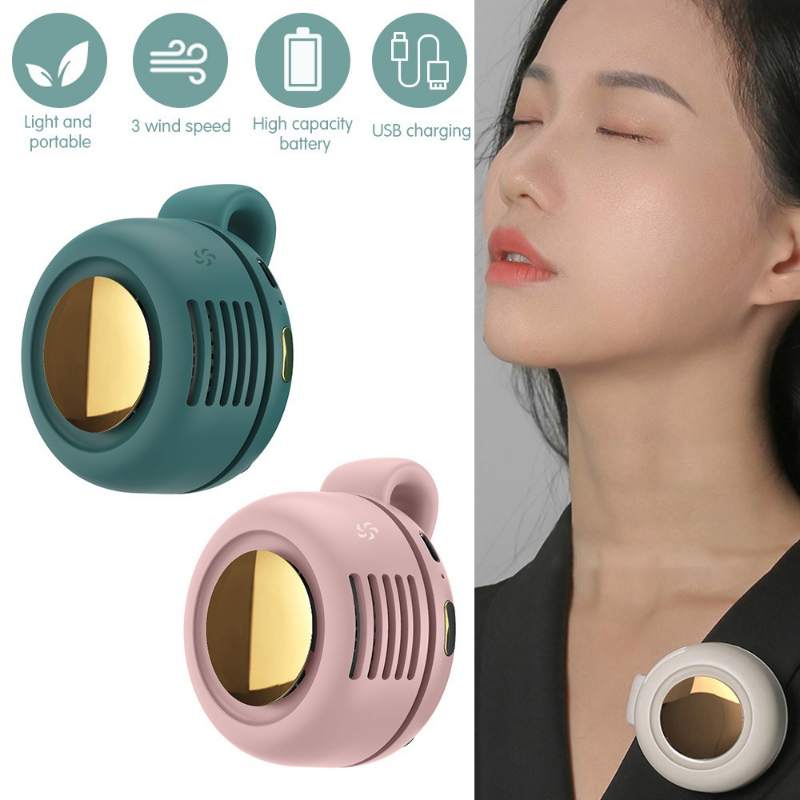 MF019พัดลมแขวนเอว 3 ความเร็ว บบพกพามือถือ พัดลมขนาดเล็ก Mini Fan Rechargeable Clip-on Waist Fan Portable พัดลมคาดเอว