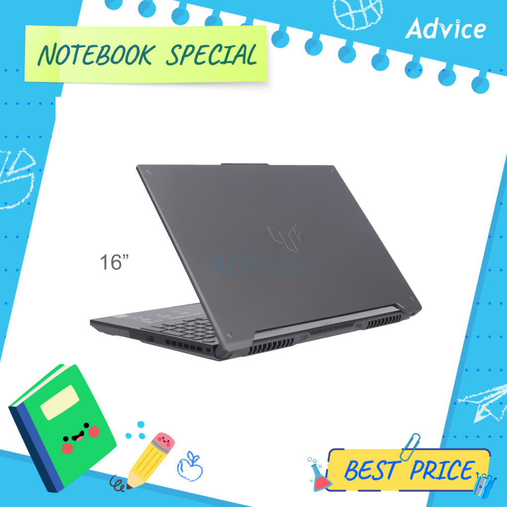 Asus Notebook TUF Gaming F16 FA607NUQ-RL009W (Mecha Gray) - A0179350