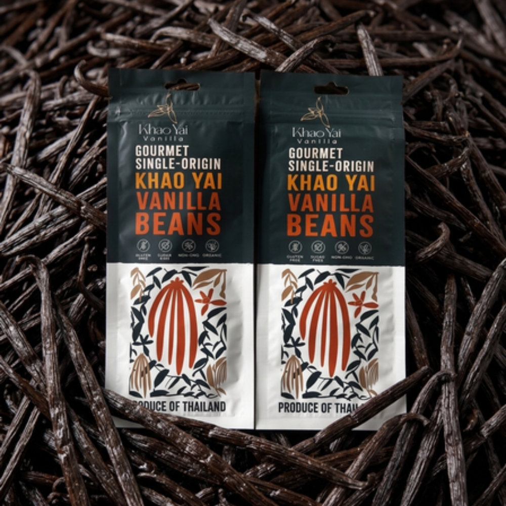 Khao Yai Vanilla Bean | ฝักวานิลลาแท้ 100% ปลูกที่เขาใหญ่ เกรดส่งออก กลิ่นหอมละมุน ใช้แต่งกลิ่น วัตถุดิบเบเกอรี่
