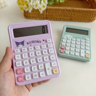 เครื่องคิดเลข ลาย Sanrio ขนาด 12×9.3×1.5 cm หน้าจอแสดงผล 10 digits มีแบตเตอรี่มาให้ในตัว (LR1130)ราคา 149​ บาท
