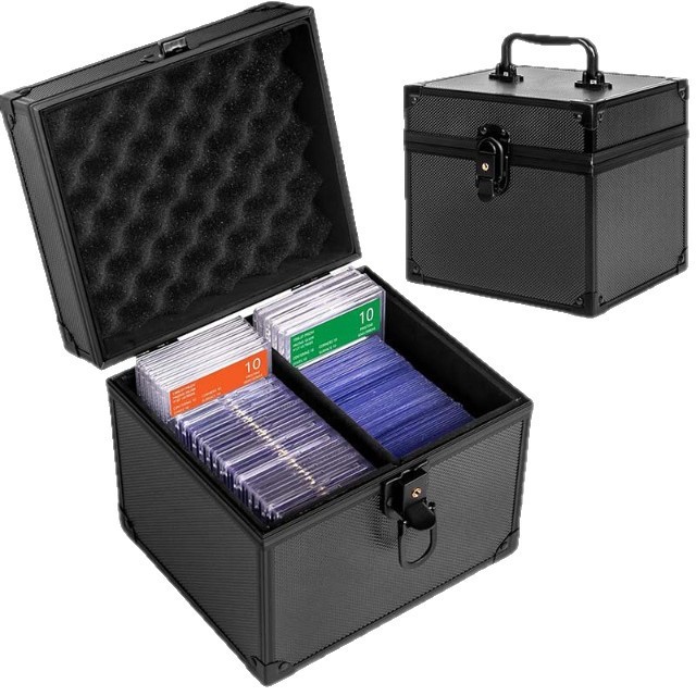 กระเป๋าเก็บการ์ด 2ช่อง และ3ช่อง TSA Lock เก็บการ์ดเกรด PSA BGS Slab การ์ดสะสมต่างๆ พร้อมฝาครอบโปร่งใส