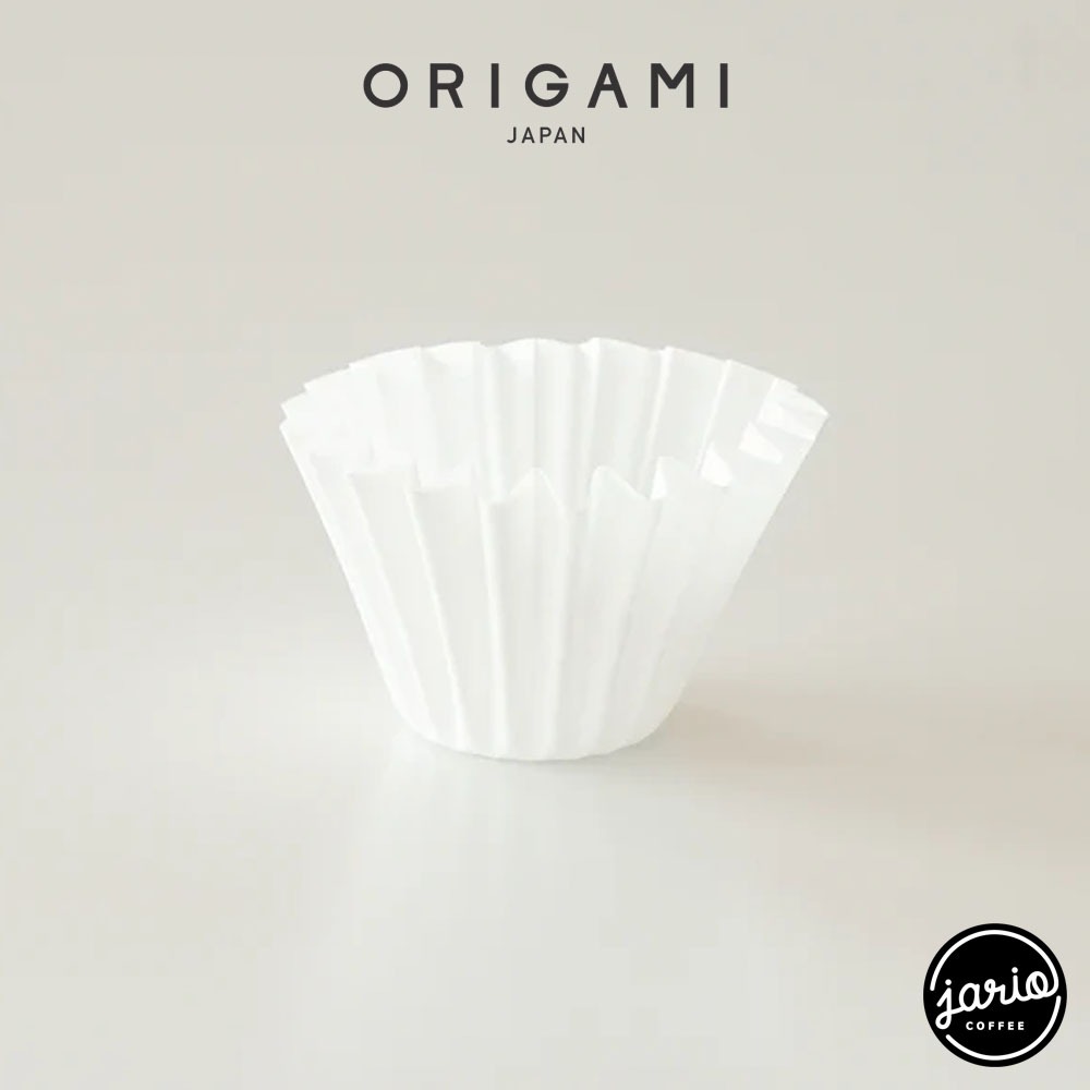 JARIO x ORIGAMI กระดาษกรองกาแฟทรงเวฟ 2/4 Cup (แท้จากญี่ปุ่น) ORIGAMI Wave Paper Filter