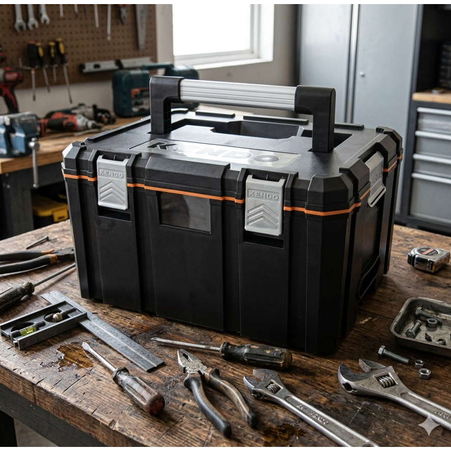 KENDO 90262 กล่องเครื่องมือ ขนาดกล่องด้านใน 46x35.7x25.3cm (กล่องเปล่า)  | SKC OFFICIAL