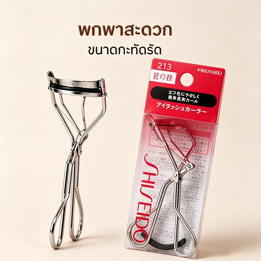ที่ดัดขนตา Shiseido Eyelash Curler รุ่น 213 ใช้ง่าย รับกับดวงตา ช่วยให้ดัดขนตาได้งอนสวยเป็นธรรมชาติ