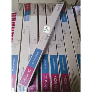 รางครอบท่อ SCG สีครีม ยกลัง/5เส้น ยาว 2 เมตร ไซส์ 75 CM แข็งแรง ทนทานต่อการใช้งาน ไม่แตกหักง่าย