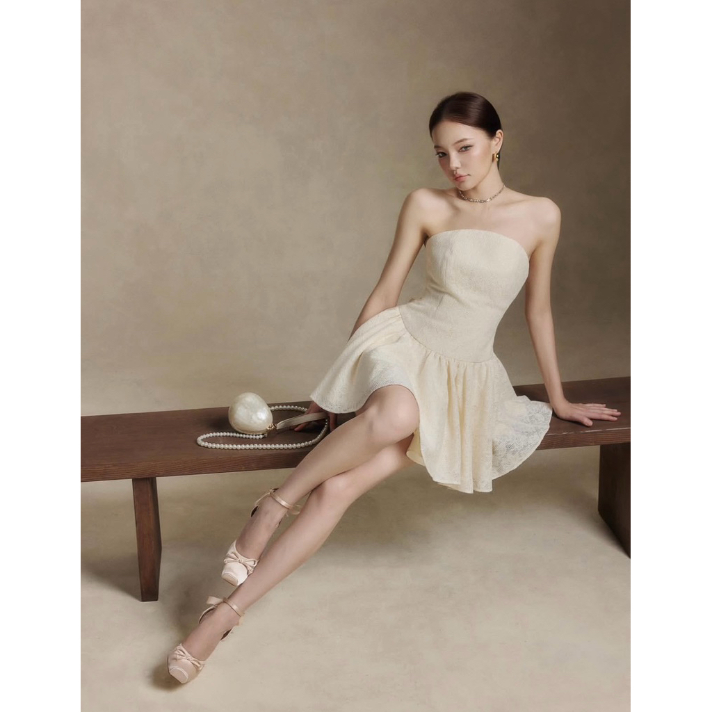 Cecilia dress จากแบรนด์ Redbean พร้อมส่งจากไทย