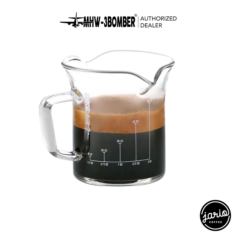 JARIO x MHW-3BOMBER แก้วตวงปากคู่ 80/120ml แก้วช็อต MHW-3BOMBER Double Spout Shot Glass