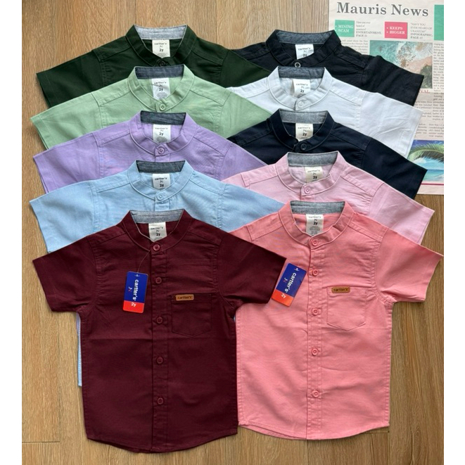 🔰เสื้อเชิ้ตคอจีน Cartter’s เด็กผู้ชาย2-12Y (ส่งจากไทย🇹🇭)
