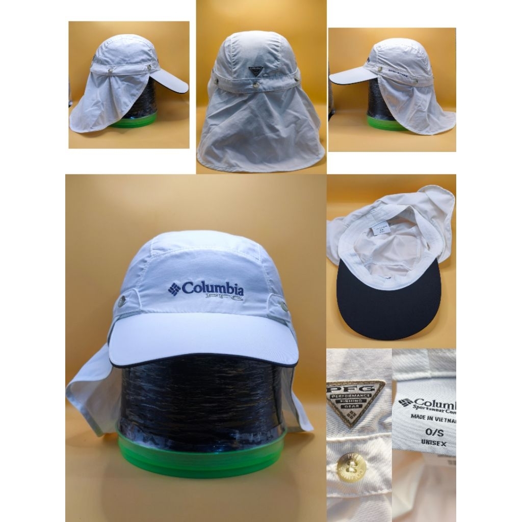 🧢 [เปิดขาย] Columbia PFG Omni-Shade Sun Shield Cap (สีขาว)​"สายลุย สายตกปลาต้องมี! Columbia PFG หมวก