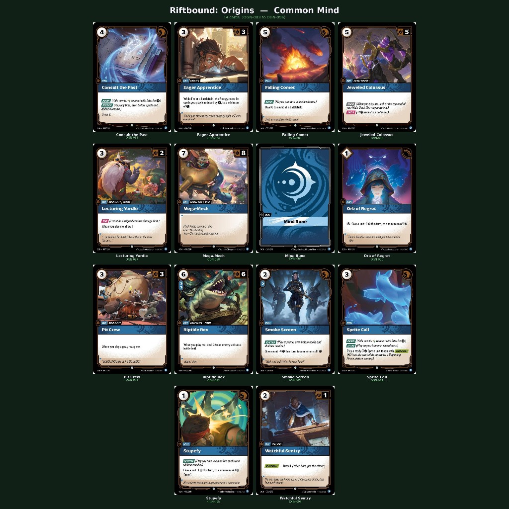 Riftbound : Origins Common single card (Mind)