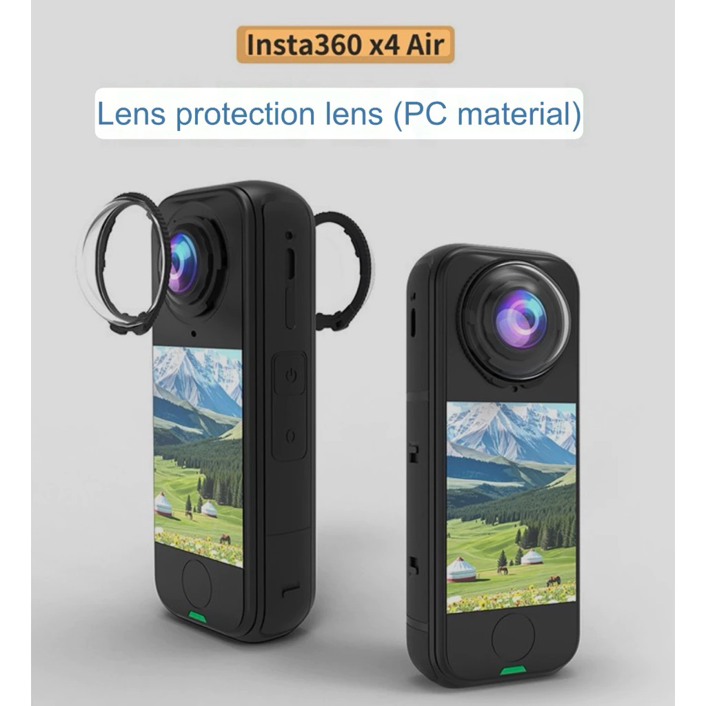 for Insta360 X4Air Optical PC Lens Protectors ครอบเลนส์ แบบใส (พลาสติก) สำหรับ X4Air Plastic Protective Lens Guard thumbnail 6