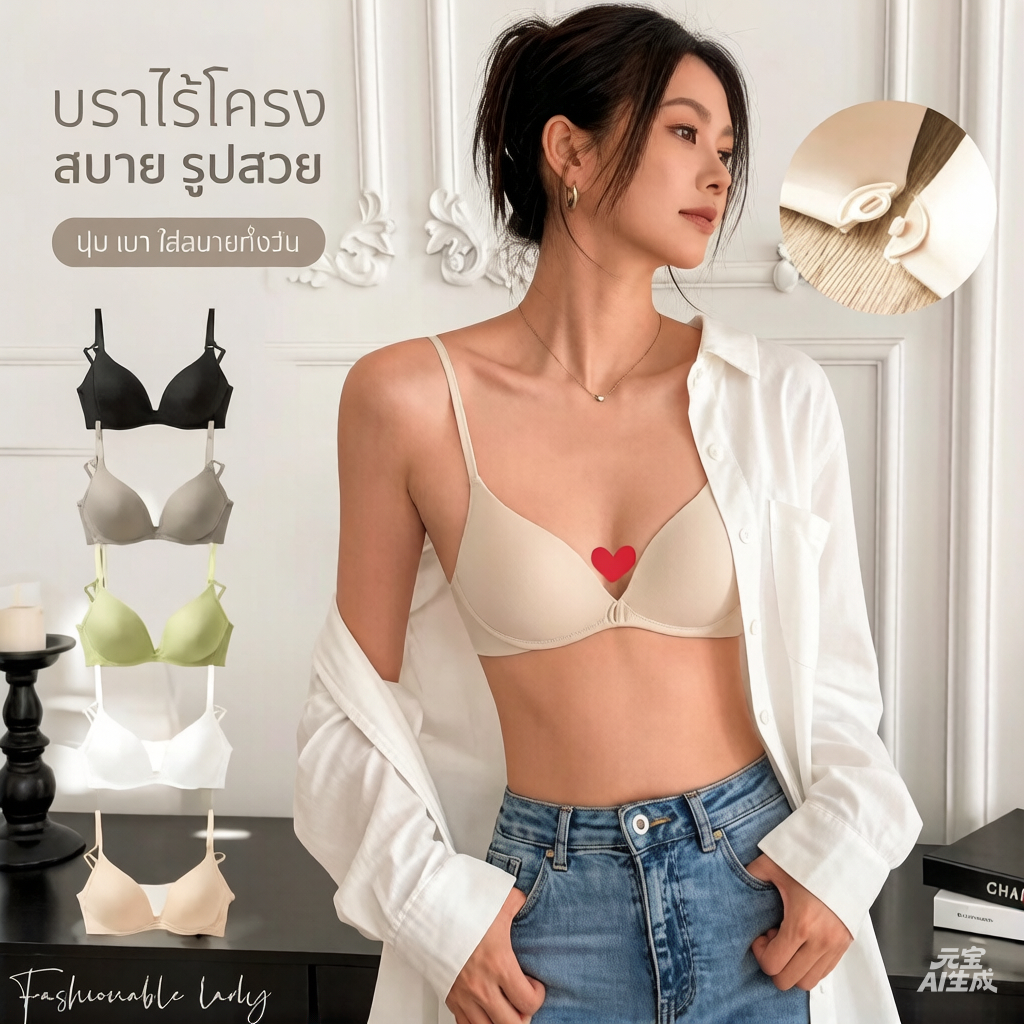 💖Hot Deal💖 บราไร้รอยต่อ – กระชับสวย ใส่สบายทั้งวัน
