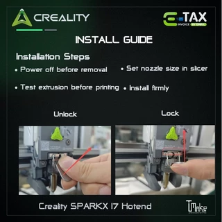 Creality SPARKX I7 Hotend หัวพิมพ์ 3D Printer ร้อนเร็ว 300°C หัว Nozzle Hardened Steel รองรับ 0.2/0.4/0.6/0.8mm