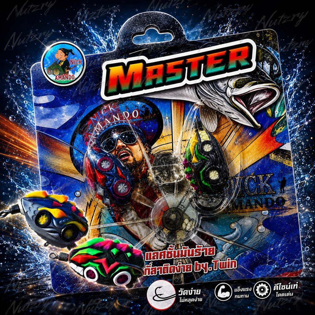กบยาง MASTER น้านิค Nick Armando แอ็คชั่นมันร้าย วัดปลาติดง่าย by.Twin