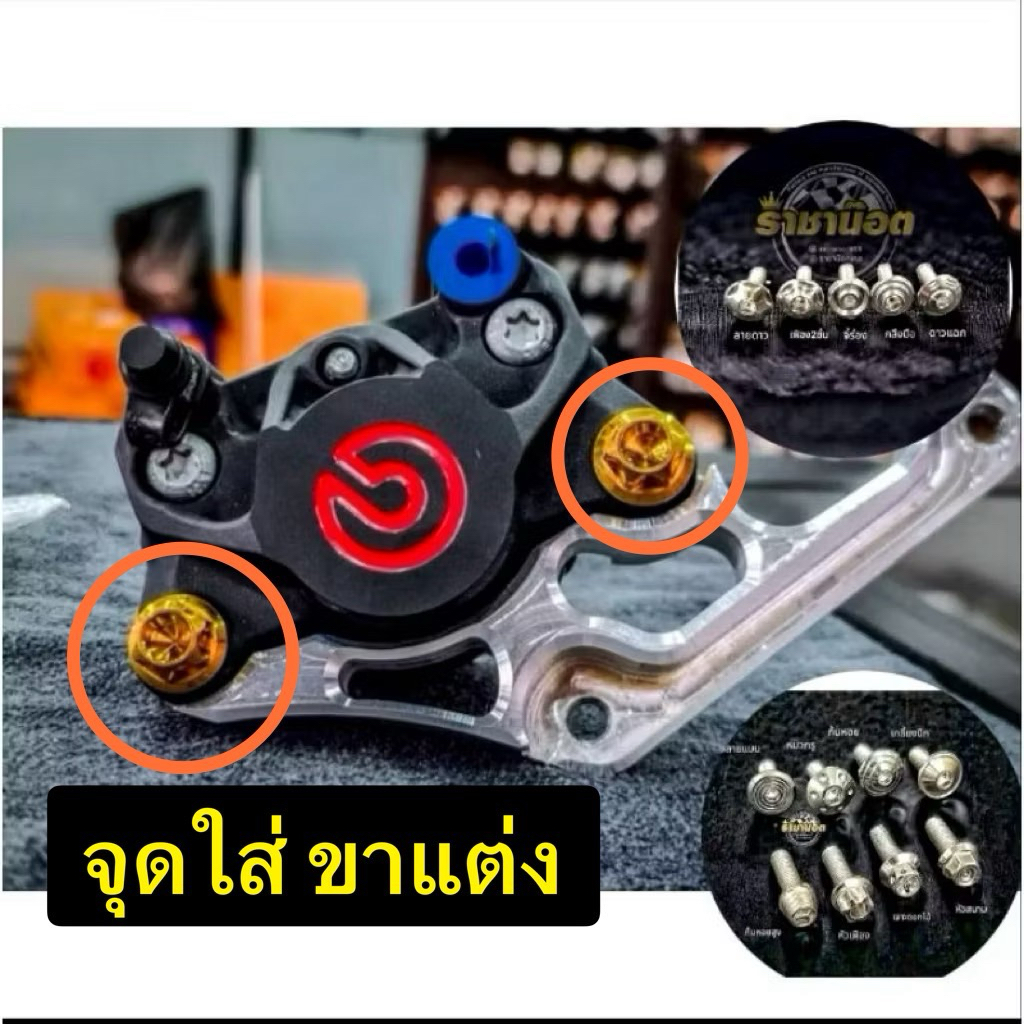 น๊อตยึดปั๊ม(ปักข้าง+ด้วง+ผีเสื้อ)(ขาแต่ง 300 มิล forza)สแตนเลสแท้(ราคาต่อ 2ตัว) สินค้าขนาดมาตรฐานตรงรุ่นไม่ผิดพลาด