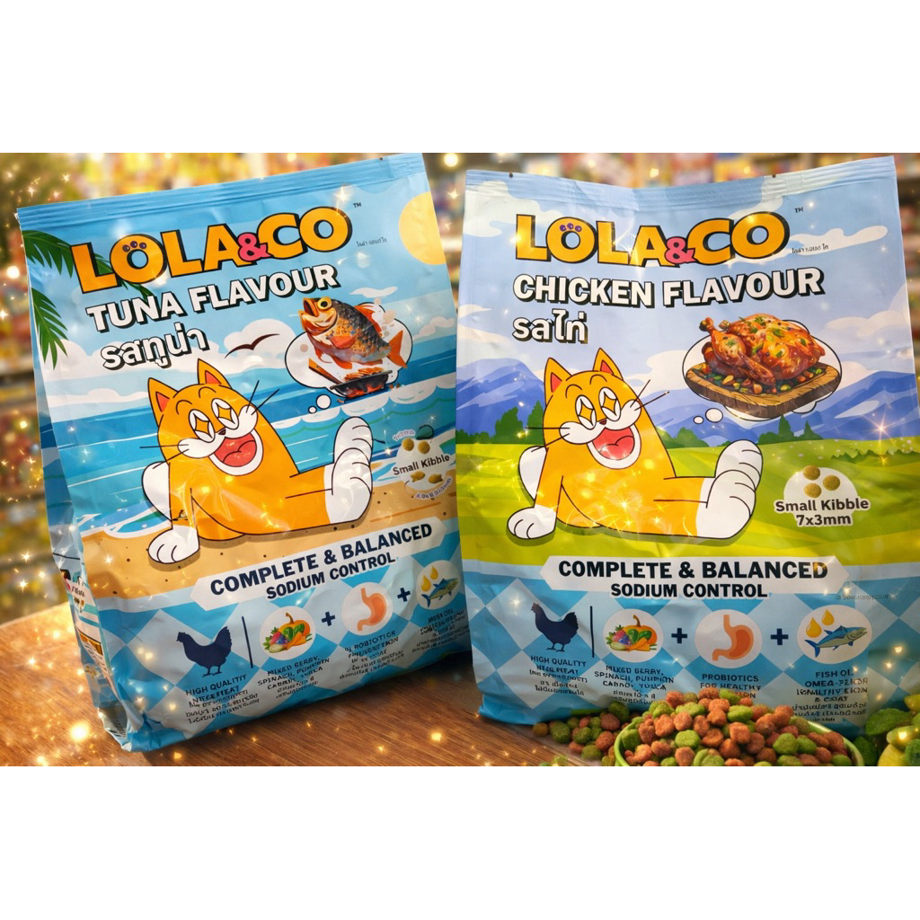 อาหารเม็ดแมว Lola&Co สำหรับแมวโต1kg