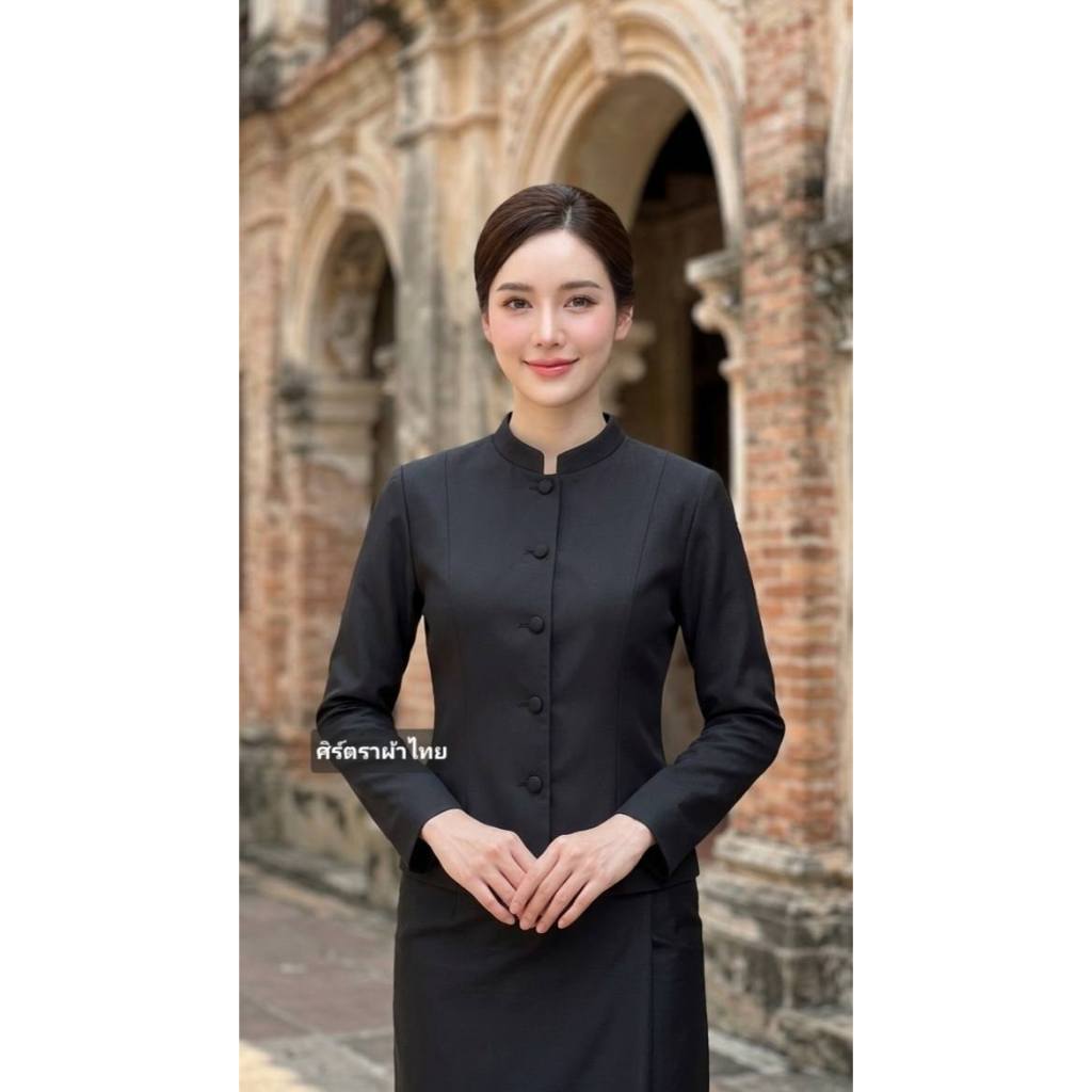 เสื้อผ้าฝ้ายลินินจิตรลดาไม่ยกไหล่ (ป13)