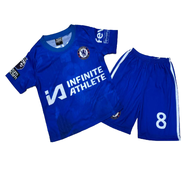 เสื้อกีฬา ชุดฟุตบอลสำหรับเด็ก ได้เสื้อ+กางเกง (2-12ปี)