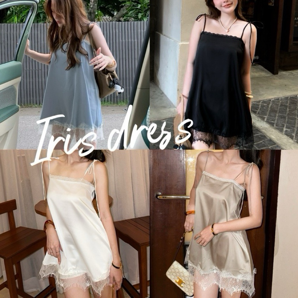 Iris dress ( เดรสสายปรับได้)