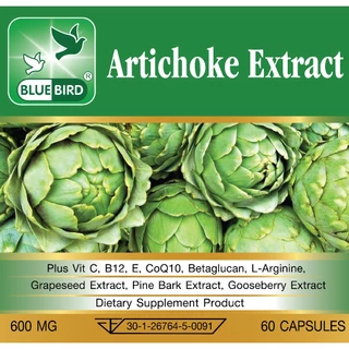 [1แถม1] Artichoke Extract Plus สารสกัดจากอาร์ติโชค พลัส ตรา บลูเบิร์ด 600 มก. 60 แคปซูล