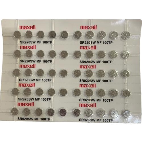 ถ่านกระดุม Maxell SR920SW,SR920 ,371 แบบหลุม แบ่งจำหน่าย จำนวน 1เม็ด,5เม็ด,10เม็ด