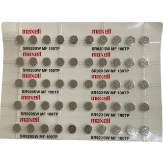 ถ่านกระดุม Maxell SR920SW,SR920 ,371 แบบหลุม แบ่งจำหน่าย จำนวน 1เม็ด,5เม็ด,10เม็ด