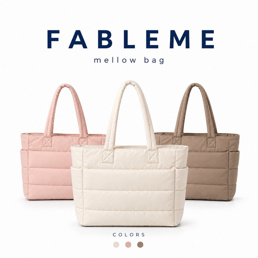 FABLEME ⭐️ MELLOW TOTE BAG กระเป๋าสะพายข้าง ใส่laptop