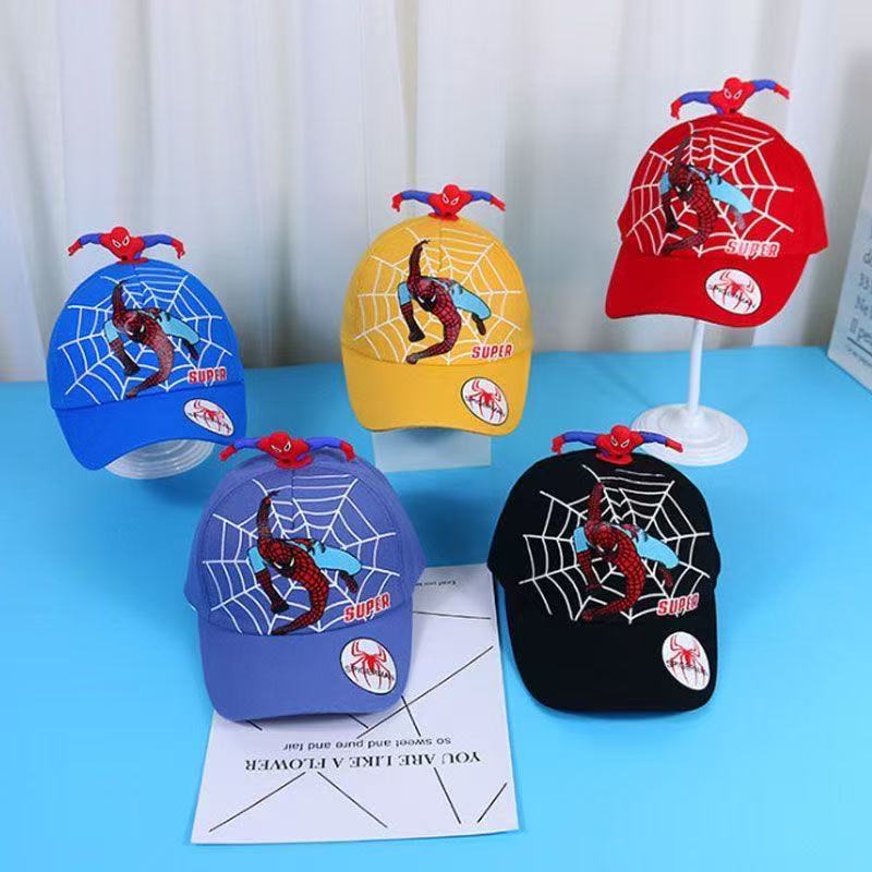 CODพร้อมส่ง!! หมวกเด็กผญ 2-8 ปี หมวกเด็กผญ  ผู้ชาย/ผู้หญิง Spidermanหมวกแก๊ป  เนื้อผ้าดีพรีเมี่ยม55