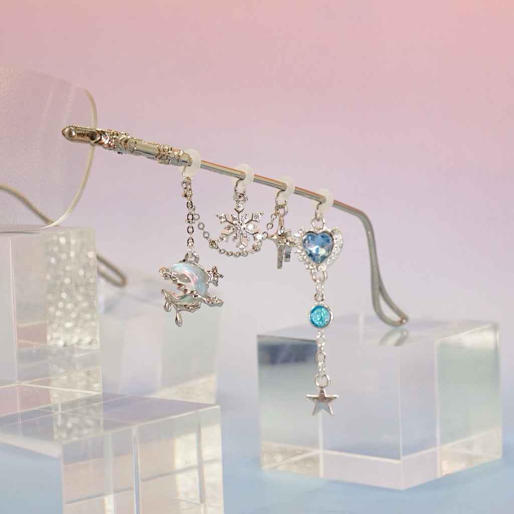 ชาร์มใส่แว่นตา glasses charms ดีไซน์น่ารัก (พร้อมส่ง)