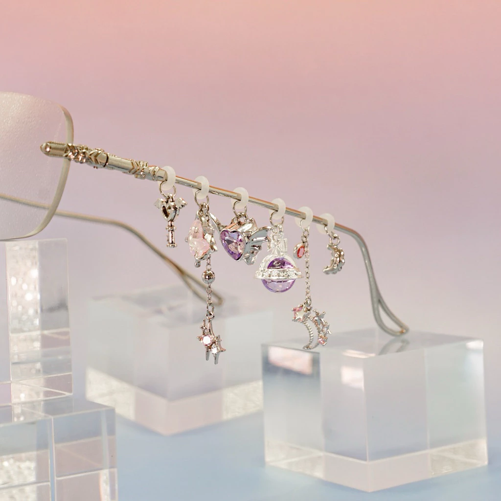 ชาร์มใส่แว่นตา glasses charms (พร้อมส่ง)