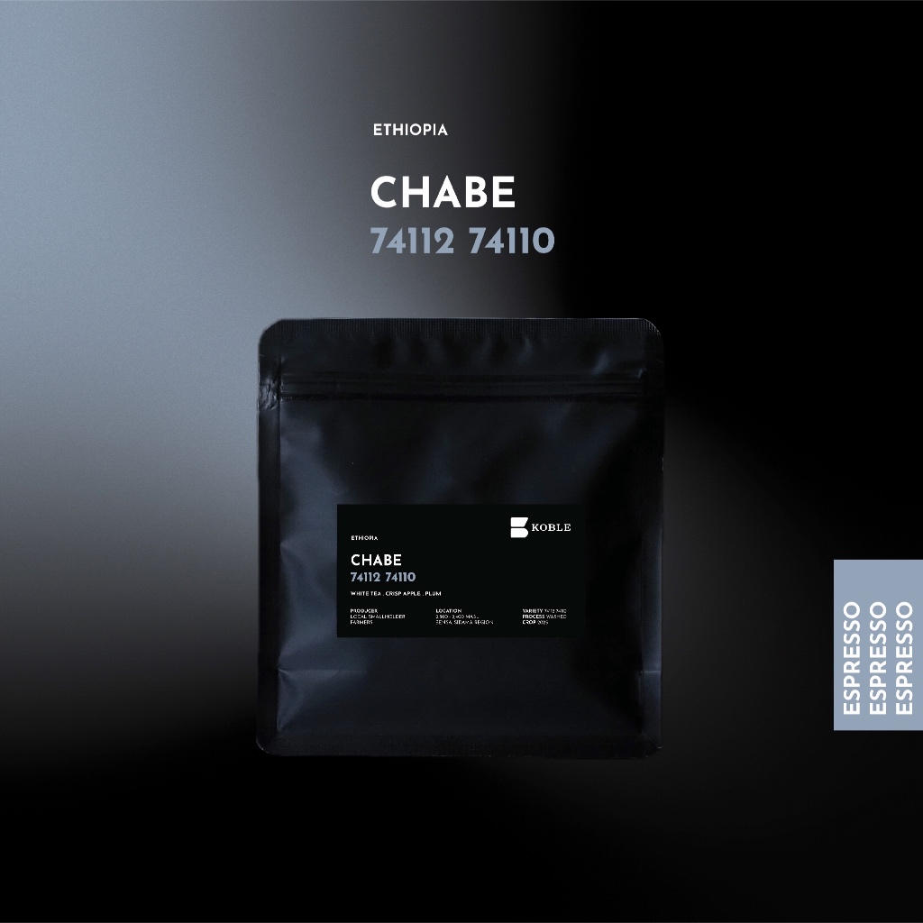 KOBLE COFFEE - Ethiopia Chabe, 74110 74112 Washed [เมล็ดกาแฟคั่วกลาง Espresso Specialty Grade]