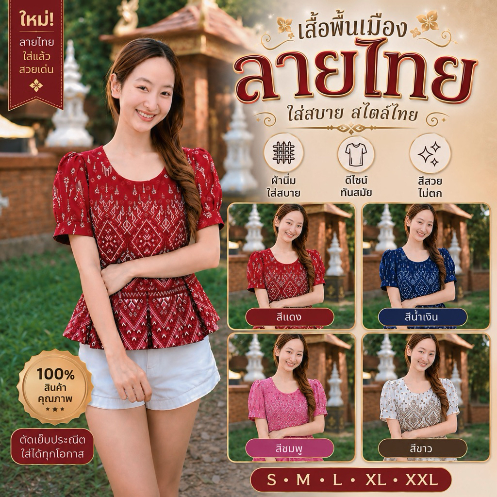 รวมเสื้อเเขนตุ๊กตา จีบระบายเอว มีทั้งหมด3สี💗🫶