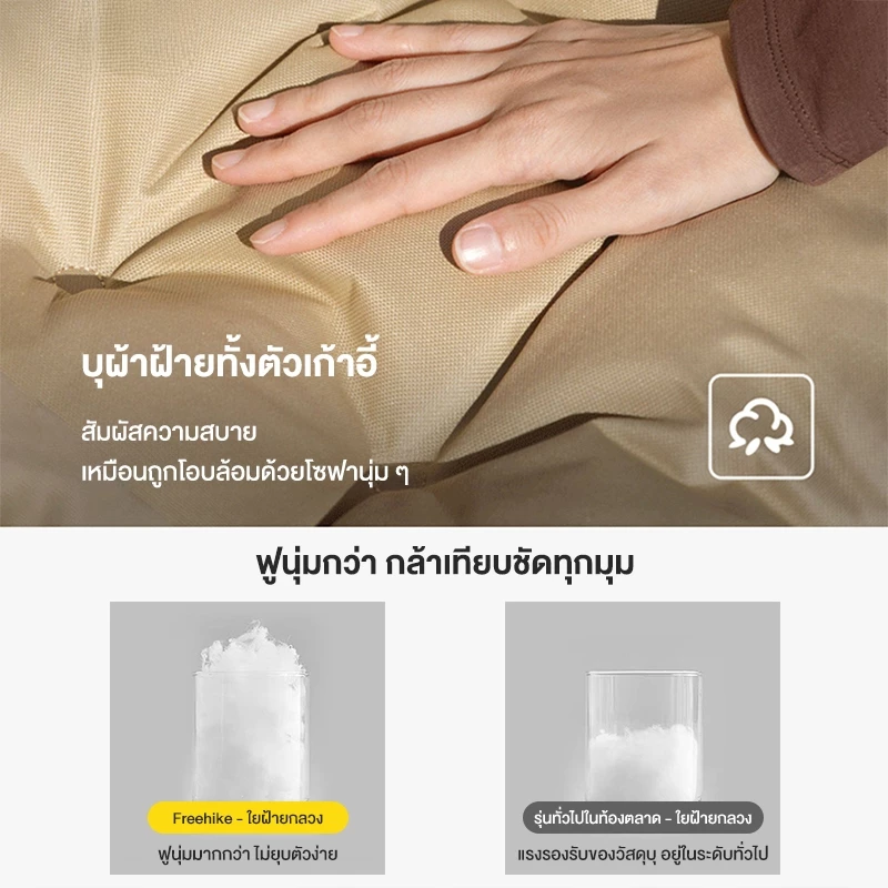 Free Hike เก้าอี้แคมป์ปิ้งพับได้ พนักพิงสูง thumbnail 4