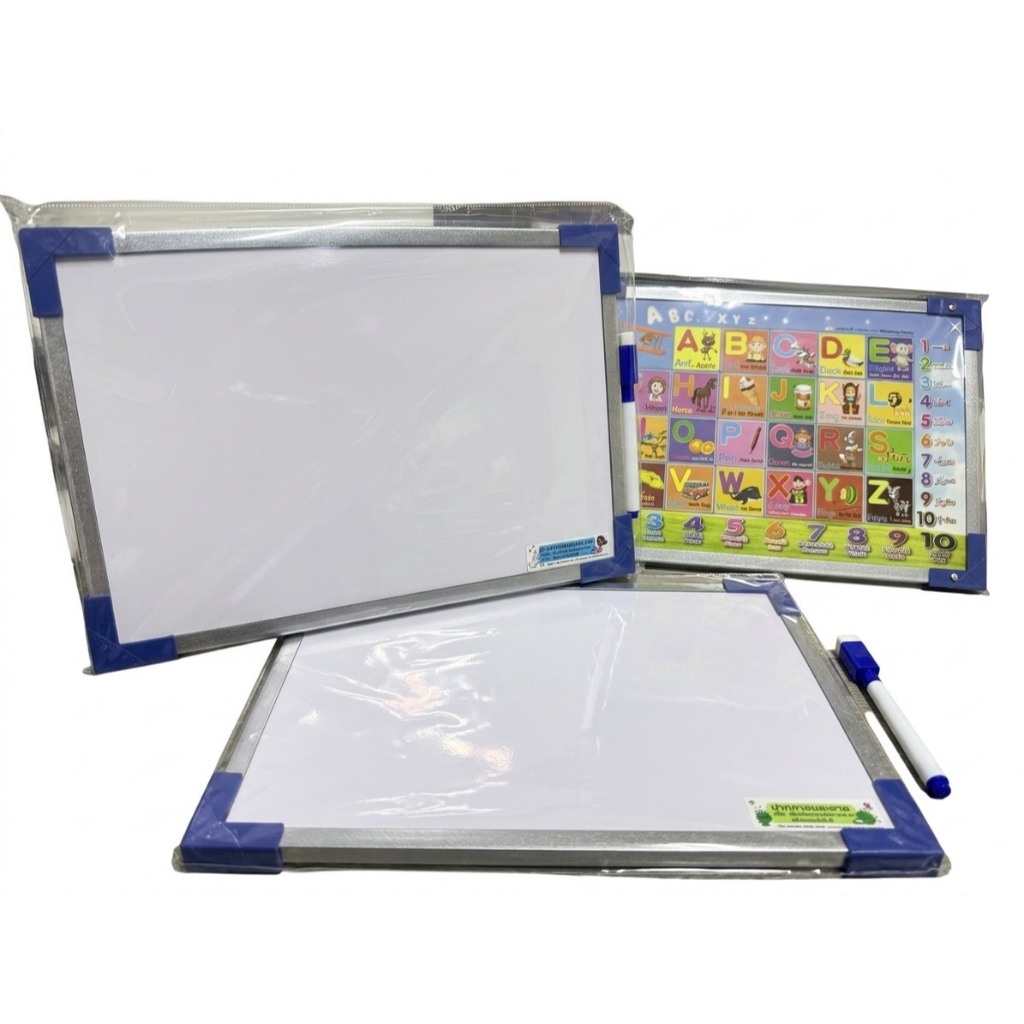 กระดานไวท์บอร์ดขอบสีมิเนียม ขนาด 20X30x1 ซม.