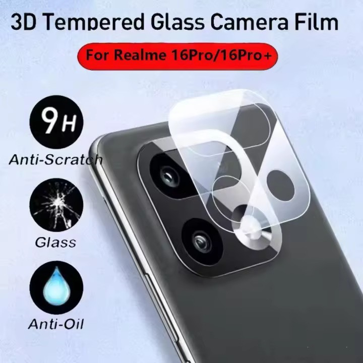 ฟิล์มเลนส์กล้อง 3D เลนส์ใส สำหรับ OPPO Realme 16 pro plus ฟิล์มป้องกันกล้อง