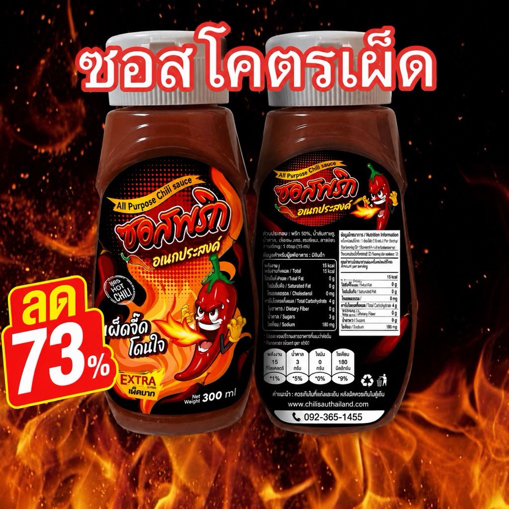 เมดบายต๊อด ซอสพริกอเนกประสงค์ 350 ก.