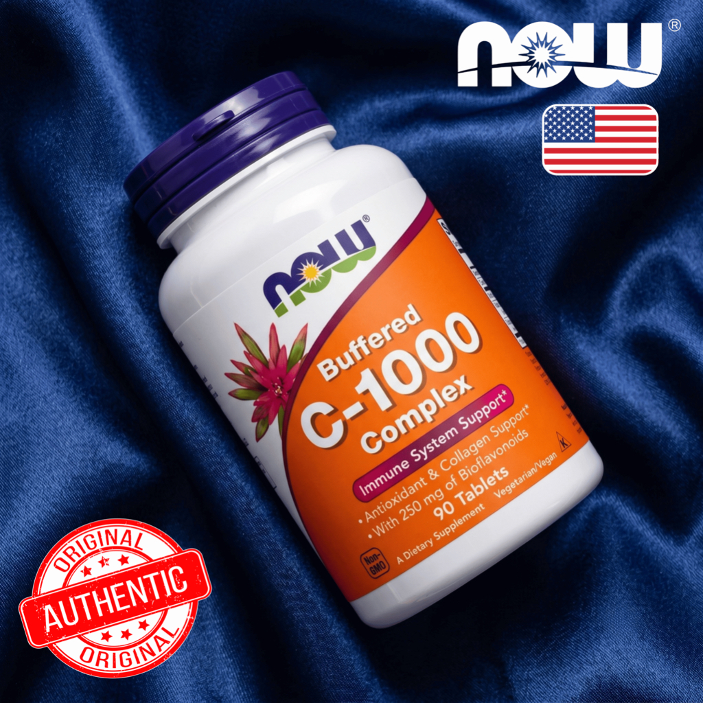 วิตามินซี / Buffered Vitamin C-1000 w/ Acerola & Bioflavonoids by NOW FOODS