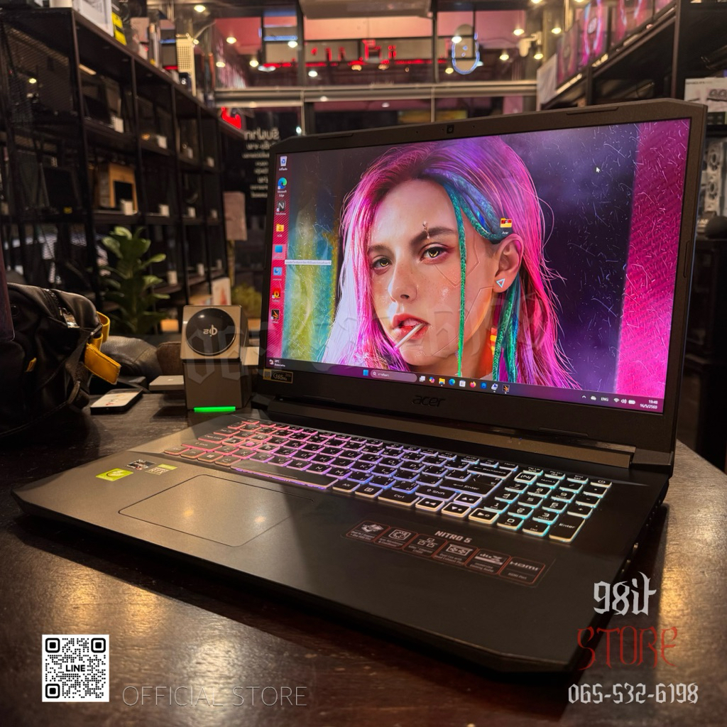💻 โน๊ตบุ๊คเกมมิ่ง Acer Nitro 5 AN517-41-R7UU 💻 AMD Ryzen 9 5900HX RTX 3080 32 GB M.2 1TB 17.3 2K 165