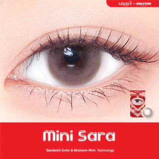 คอนแทคเลนส์รายเดือน LOVELYPLUS รุ่น Mini Sara มินิซาร่า น้ำตาลอมชมพู สีบ่มแดด ตานัวร์สะบัด!