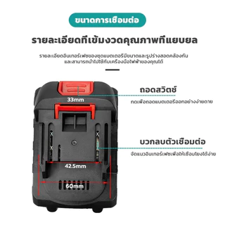 MAKITA แบตเตอรี่ลิเธียม แบตเตอรี่ แบตมากีต้า แบตเตอรี่ความจุสูง สำหรับ เครื่องฉีดน้ำไร้ บล็อกไฟฟ้า Li-ion Makita battery