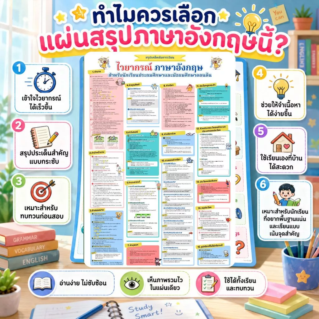 GIFT ของแถม ไม่ขาย เคล็ดลับสรุปไวยากรณ์ภาษาอังกฤษ thumbnail 4