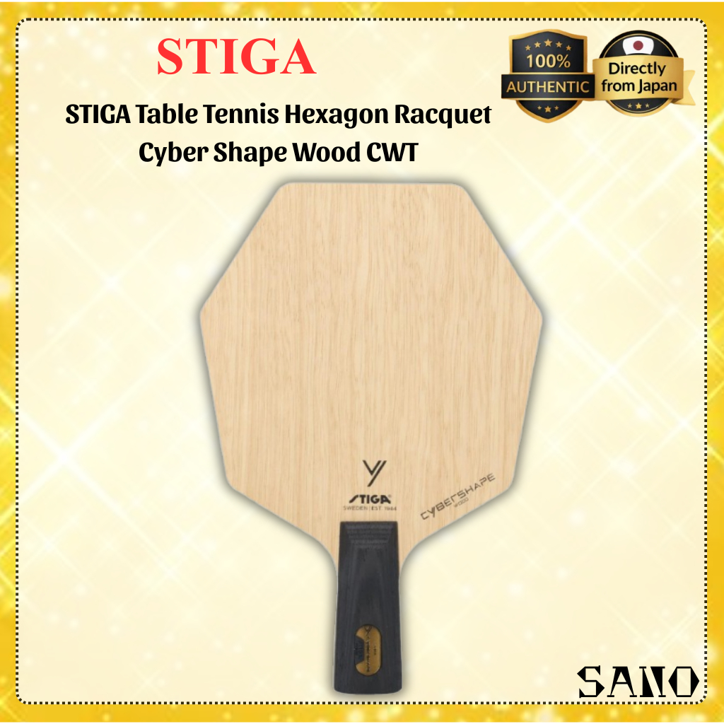 STIGA Cybershape Wood CWT Table Tennis Racket Performance Blade Shakehand Penhold