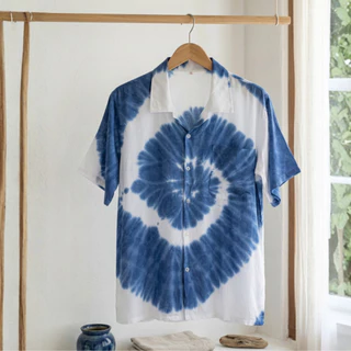 เสื้อฮาวายมัดย้อม นุ่มลื่น ใส่สบาย มีไซส์ใหญ่