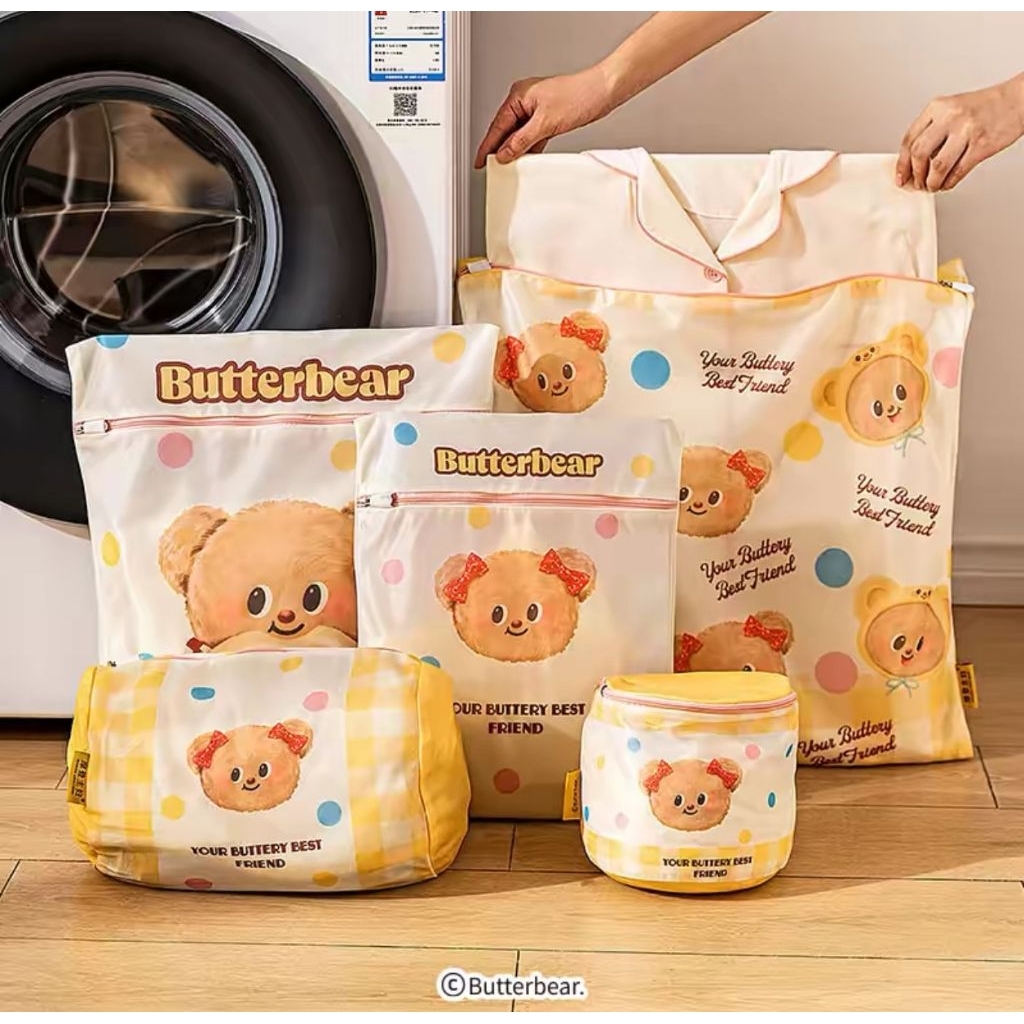 Butter​Bear​ ถุง​ซักผ้า​ตาข่าย​ ถุง​ซักชุดชั้นใน​ ถุง​ซักถนอม​เสื้อ​ผ้า​